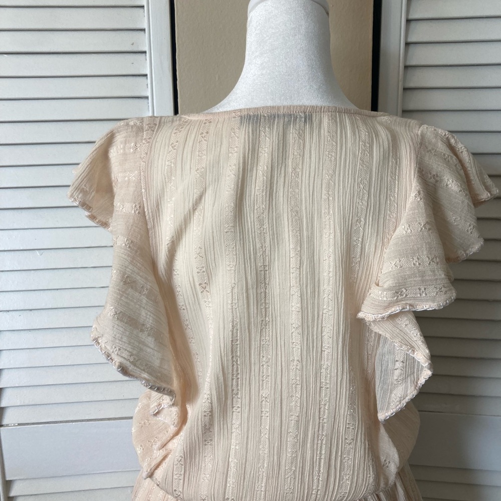 Love Sam Cream Tiered Dress M - Picture 4 of 10